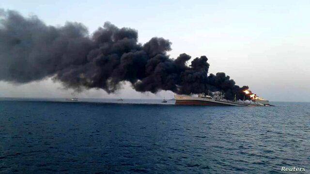 انفجار در کشتی حامل نفت سیاه عراق