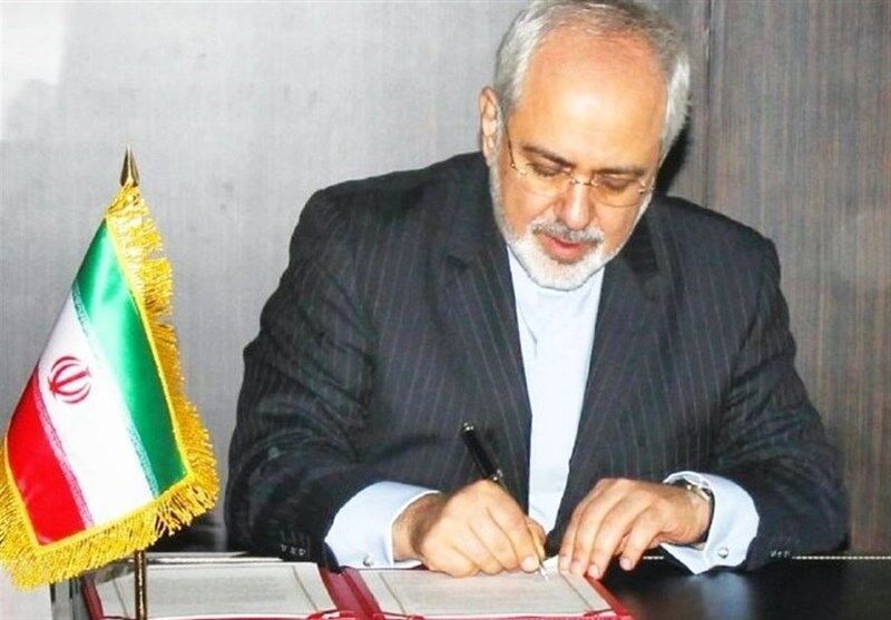 نامه مهم ظریف در واکنش به اقدامات آمریکا برای راه اندازی مکانیزم ماشه