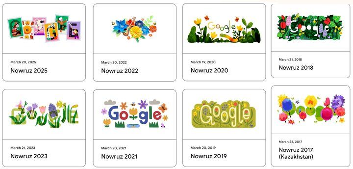 لوگوی "گوگل" نوروزی شد