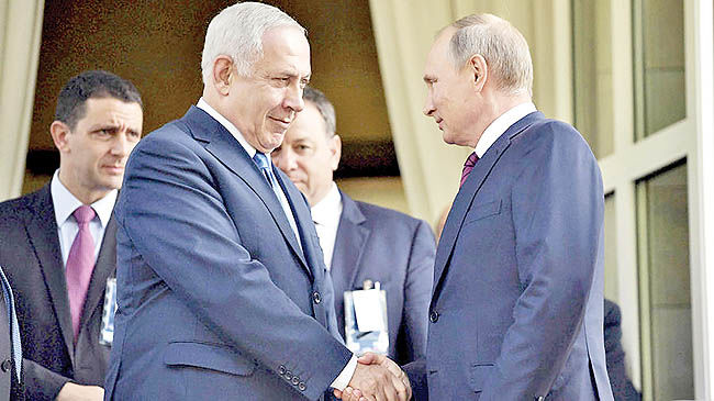 گفتگوی تلفنی 50 دقیقه ای پوتین و نتانیاهو