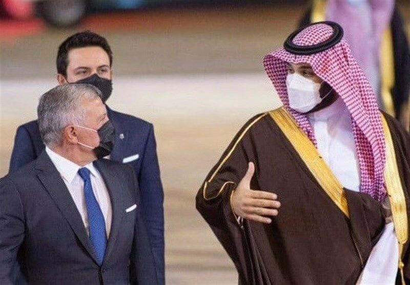 پادشاه اردن با استقبال بن سلمان  وارد ریاض شد