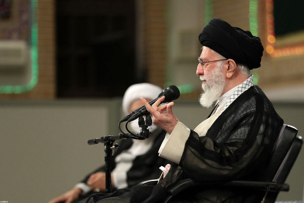 روحانی، جهانگیری، لاریجانی و ناطق نوری در دیدار با رهبر انقلاب+عکس‌ها