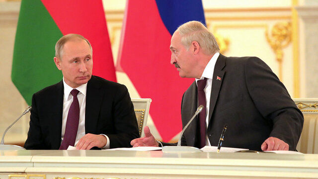 گفت‌وگوی لوکاشنکو و پوتین درباره مرز بلاروس