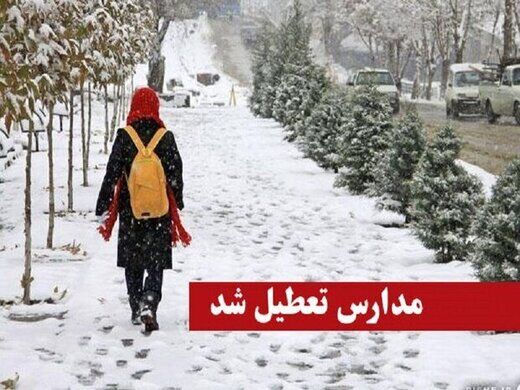مدارس این استان‌ها امروز غیرحضوری شد