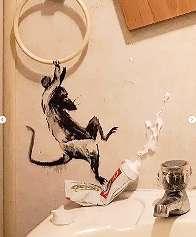 حضور موش‌ها در نقاشی جدید بنکسی