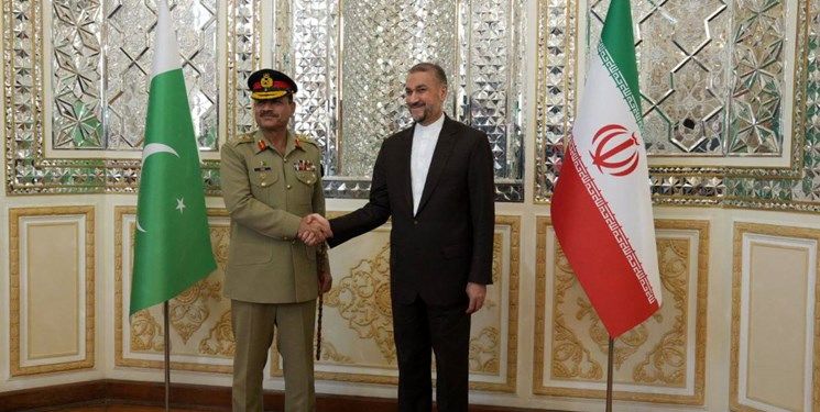 دیدار عاصم منیر با وزیرخارجه ایران در تهران