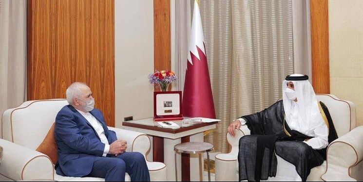 توضیح ظریف درباره دیدار با امیر قطر