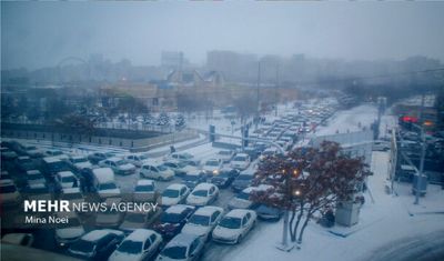 حال و هوای تبریز پس از بارش سنگین برف + عکس