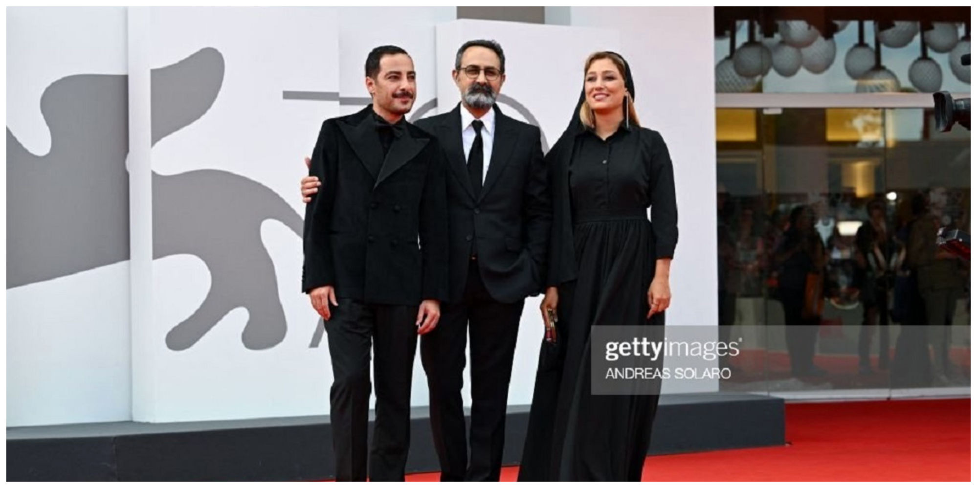 نوید محمدزاده و فرشته حسینی بعد از حاشیه کن روی فرش قرمز جشنواره ونیز+فیلم