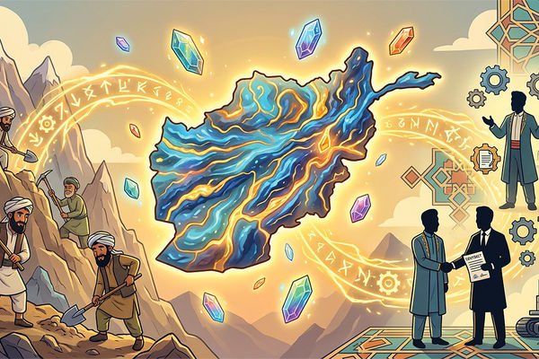 شرط حضور در معادن افغانستان