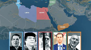 رهبران سرنگون‌شده عرب کجا هستند؟