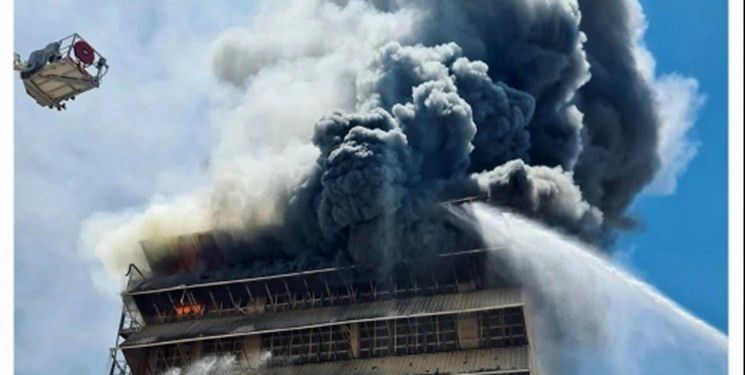 آتش‌سوزی بزرگ در یک نیروگاه در اراضی اشغالی+عکس