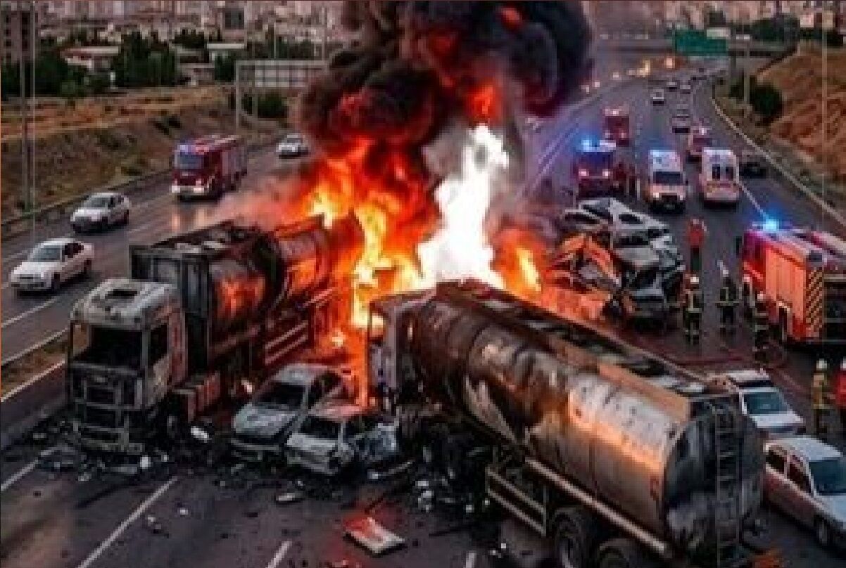 جزئیات تازه حادثه انفجار تانکر سوخت در سنندج از زبان پلیس/ علت حادثه چه بود؟ 