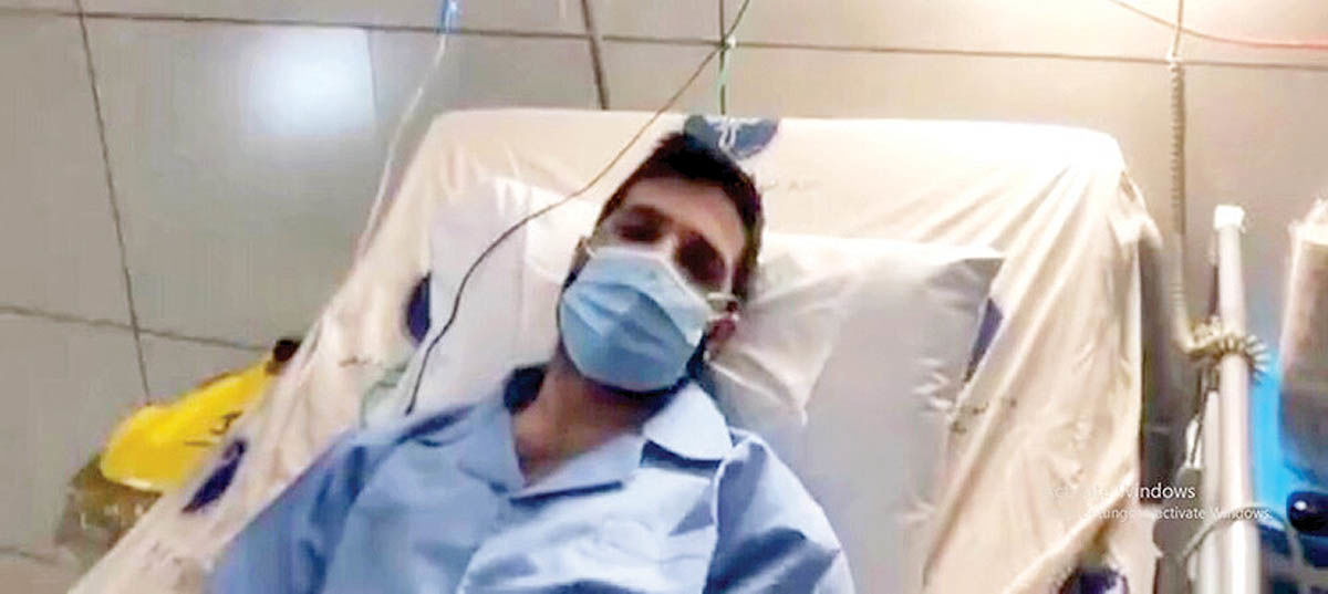 پیام حمید هیراد   به هوادارانش از روی تخت بیمارستان