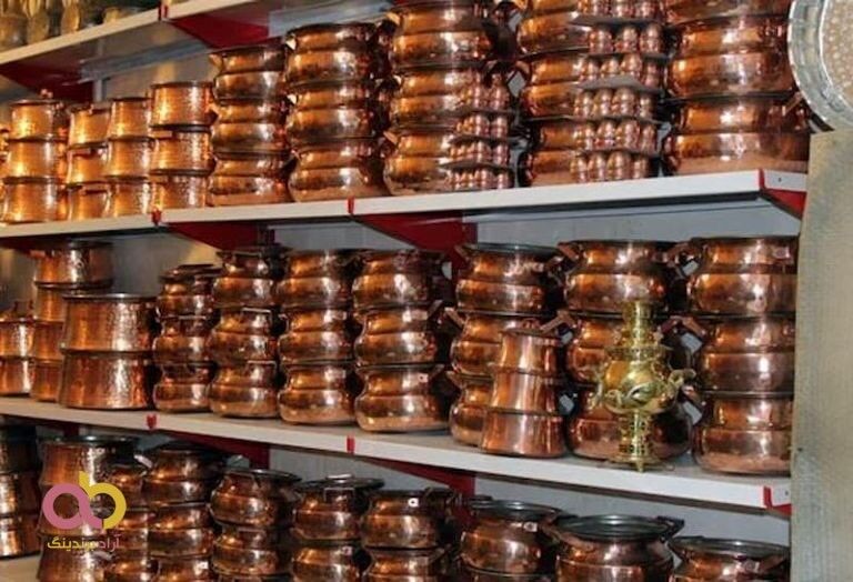 جلاسنج برای ظروف مسی سیاه قلم مدرن
