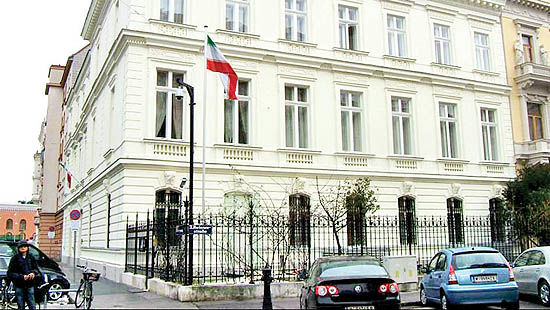 حمله به اقامتگاه سفیر  ایران در اتریش