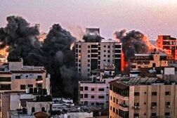 حمله موشکی رژیم صهیونیستی به مرکز غزه