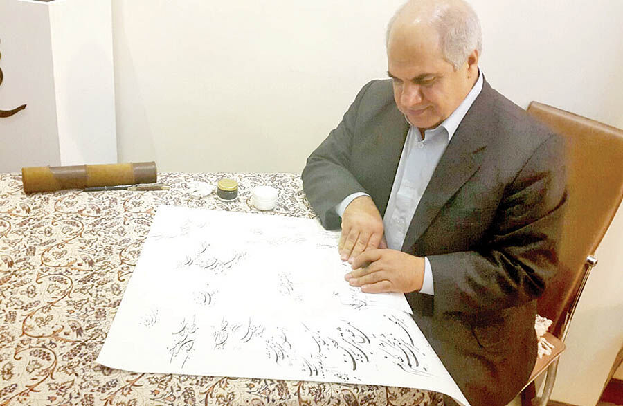برپایی نمایشگاه 2 دهه آثار خوشنویسی محمد حیدری 