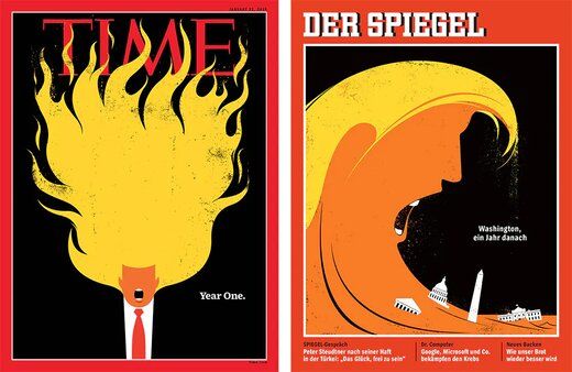 تصاویر جنجالی ترامپ روی جلد مجله‌ها