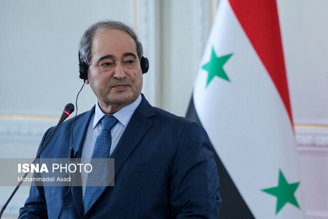 وزیر خارجه سوریه به ایران سفر کرد