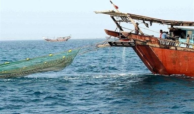 شناور غیرمجاز صید ترال در گناوه توقیف شد 