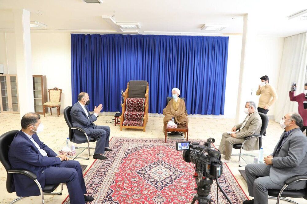 دیدار امیرعبداللهیان با مراجع عظام تقلید