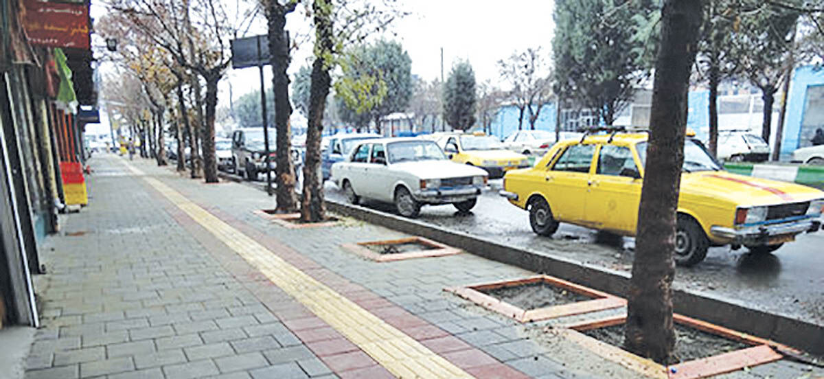 جای کم پیاده‌روی