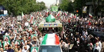 مراسم وداع با پیکر «جانی بِت اوشانا»، شهید آشوری دفاع مقدس