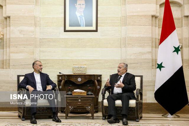 دیدار امیرعبداللهیان با نخست‌وزیر سوریه/ پیگیری توافقات سفر رئیسی