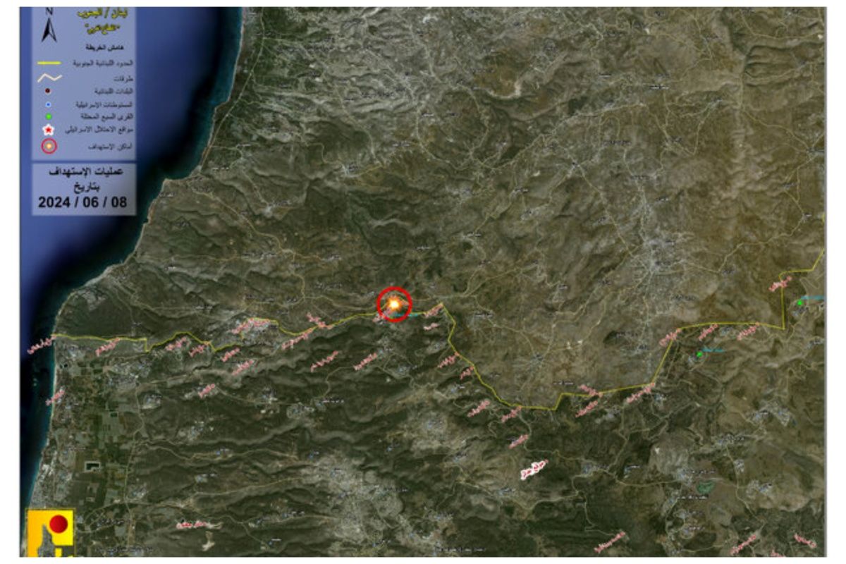 پایگاه نظامی اسرائیل زیر آتش توپخانه حزب‌الله لبنان