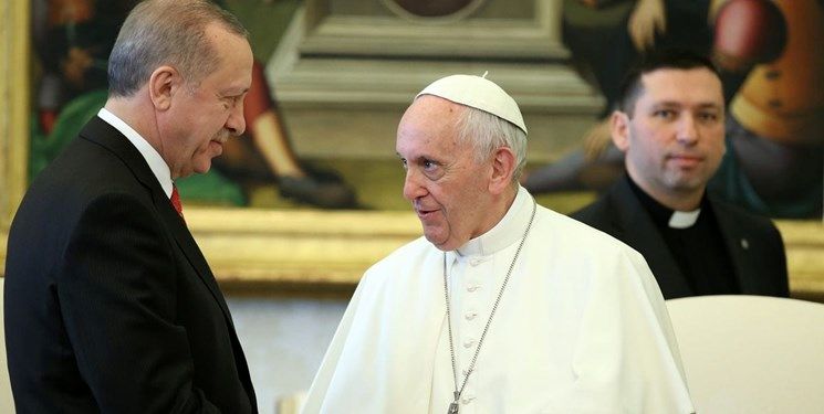 اردوغان دست به دامان پاپ شد