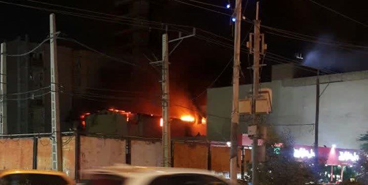 علت آتش سوزی نزدیک یک بیمارستان در اهواز