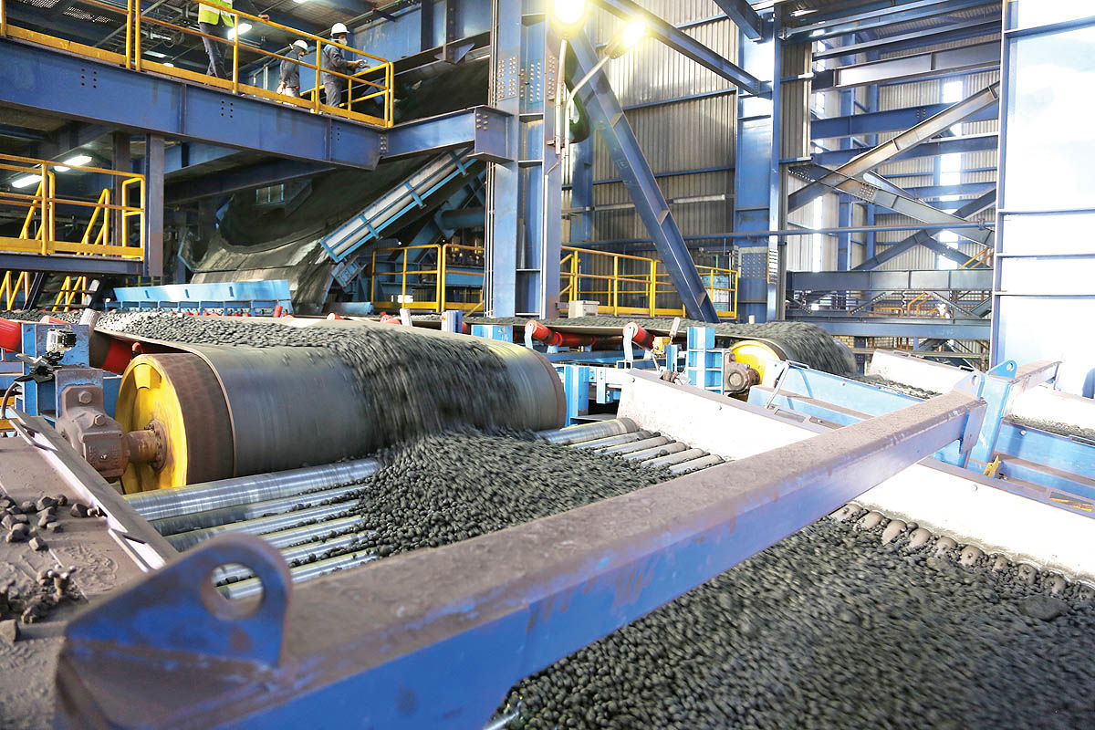 افزایش تولید گندله در فولاد سنگان 