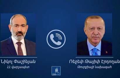 رایزنی اردوغان با نخست وزیر ارمنستان درباره دستیابی به صلح