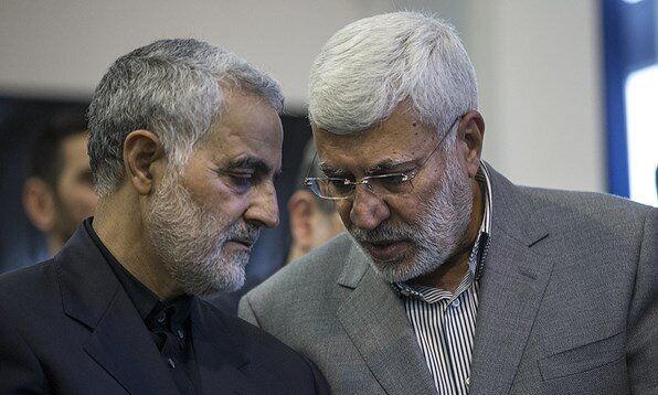 نگرانی آمریکا از نصب تصاویر سردار شهید قاسم سلیمانی در فرودگاه بغداد
