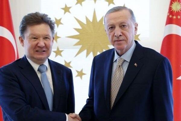 دیدار اردوغان با مدیرعامل گازپروم در استانبول