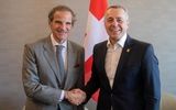 حضور گروسی در سوئیس/ مدیرکل آژانس با مقام سوئیسی درباره مذاکرات ایران و آمریکا رایزنی کرد