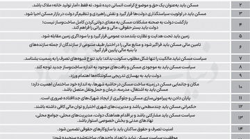 ۱۶ فرمان سراسری تامین مسکن