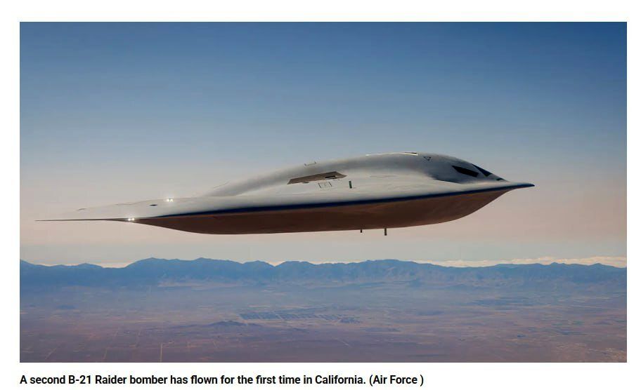 رونمایی آمریکا از دومین غول بمب افکن B-21