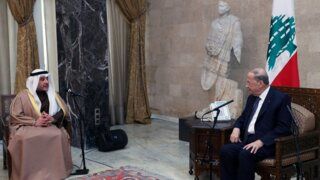 دیدار وزیر خارجه کویت با میشل عون 