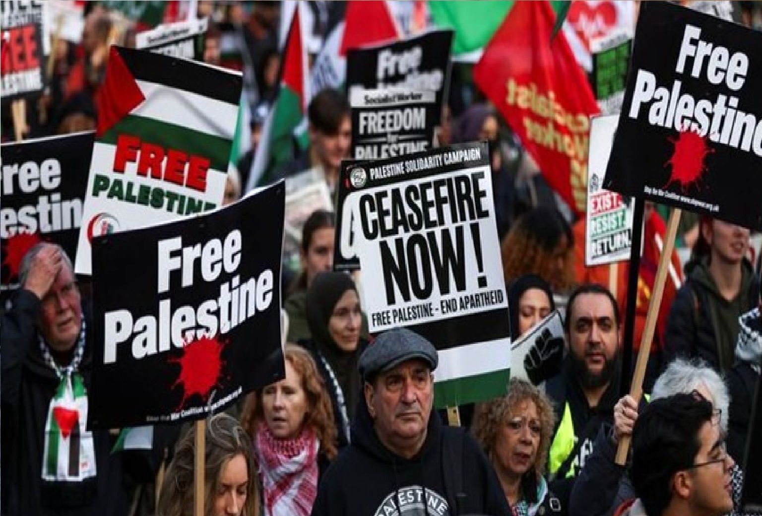 سایه‌اندازی جنگ غزه بر کریسمس انگلیس / معترضان کوتاه نیامدند
