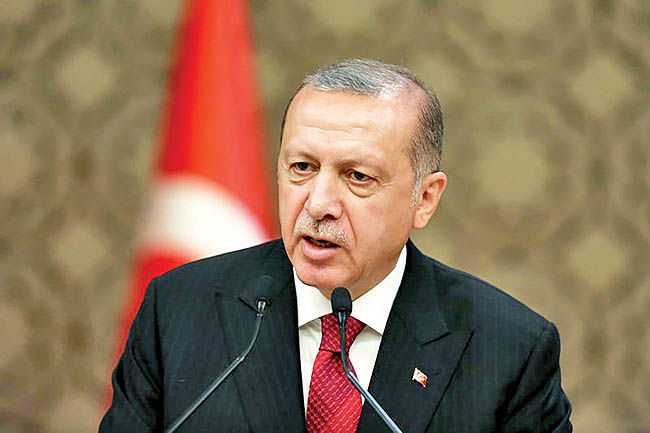 اردوغان در سراشیبی