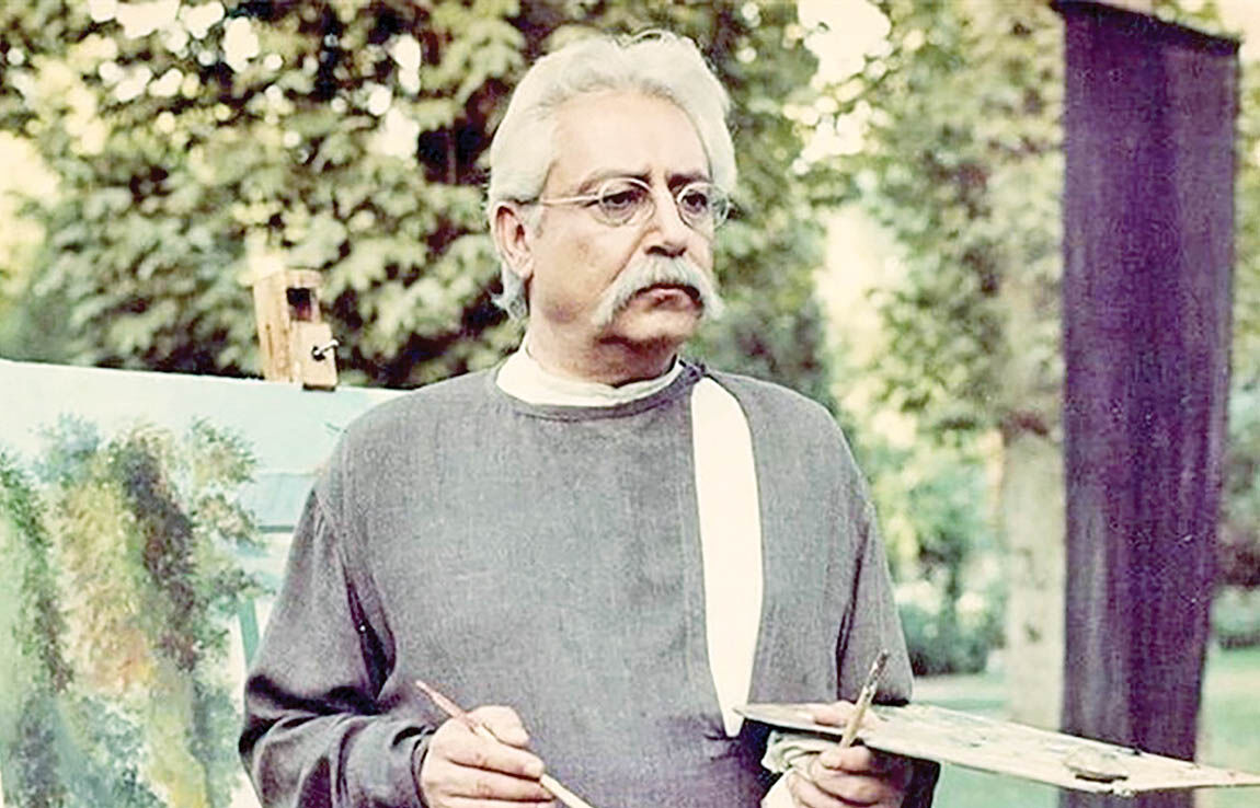 نمایش نقاشی جمشید مشایخی از همسرش در فرهنگسرای نیاوران