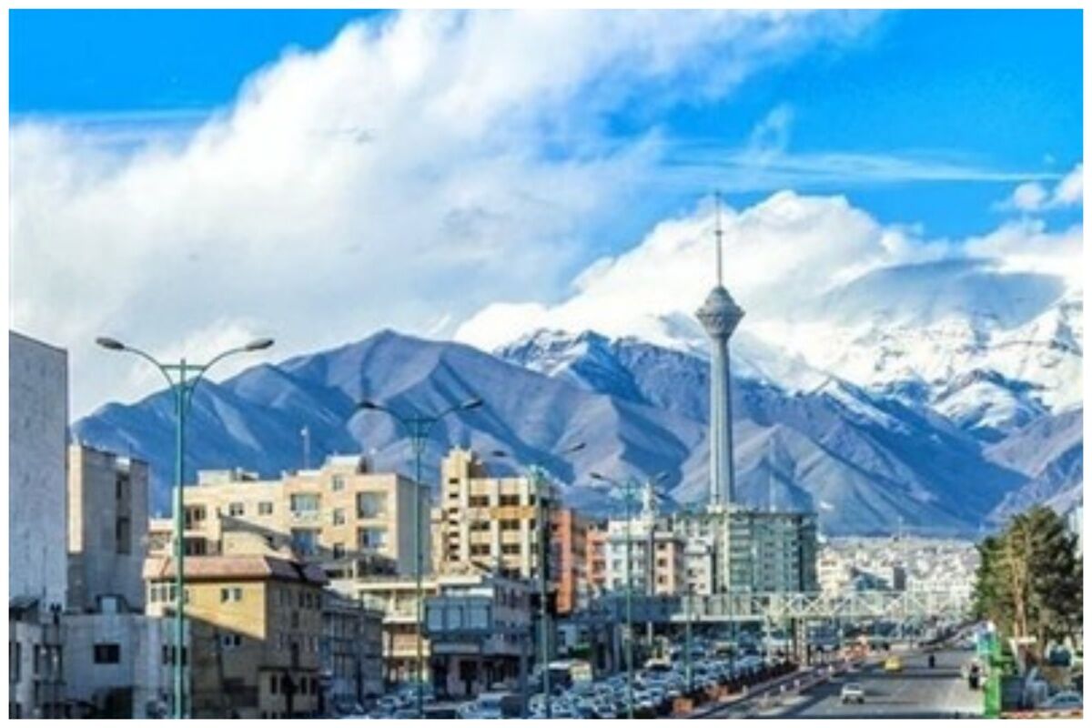 باد و باران شدید در راه تهران