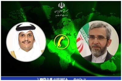 تماس آل ثانی با باقری/نخست وزیر قطر شهادت رئیسی و امیرعبداللهیان را تسلیت گفت