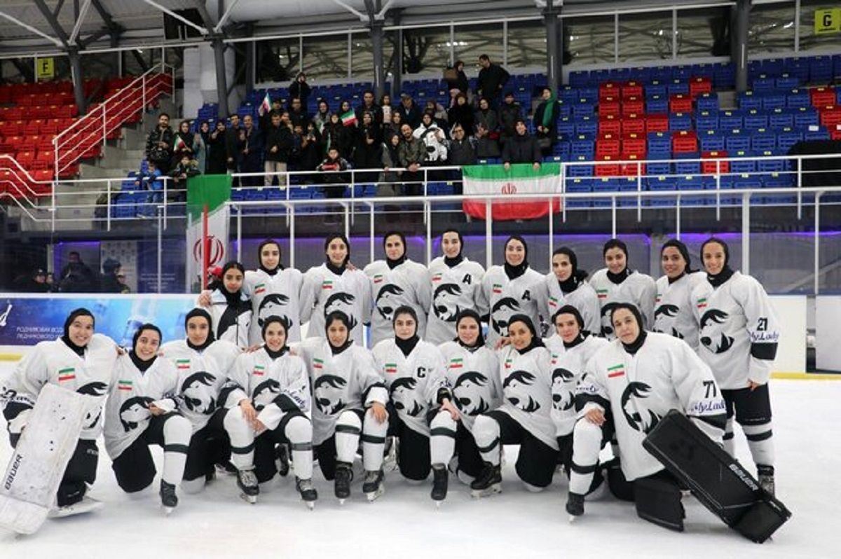 تیم ملی هاکی روی یخ زنان ایران بر بام آسیا و اقیانوسیه