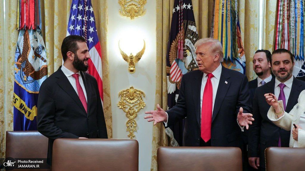 تصاویری از دیدار احمد الشرع با ترامپ در کاخ سفید 3
