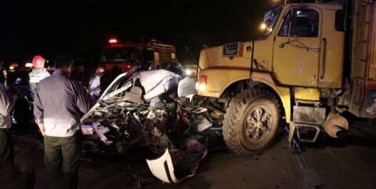 تصادف مرگبار کامیون با پراید در ایرانشهر