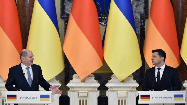 جزئیات دیدار صدراعظم آلمان و رئیس جمهوری اوکراین