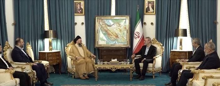 دیدار عمار حکیم با علی لاریجانی+ فیلم